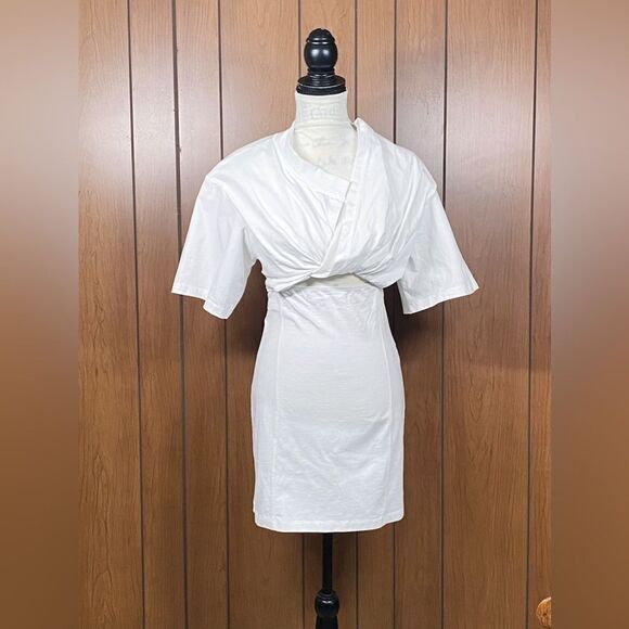 JACQUEMUS White T-Shirt Minidress size XS - Picture 5 of 14